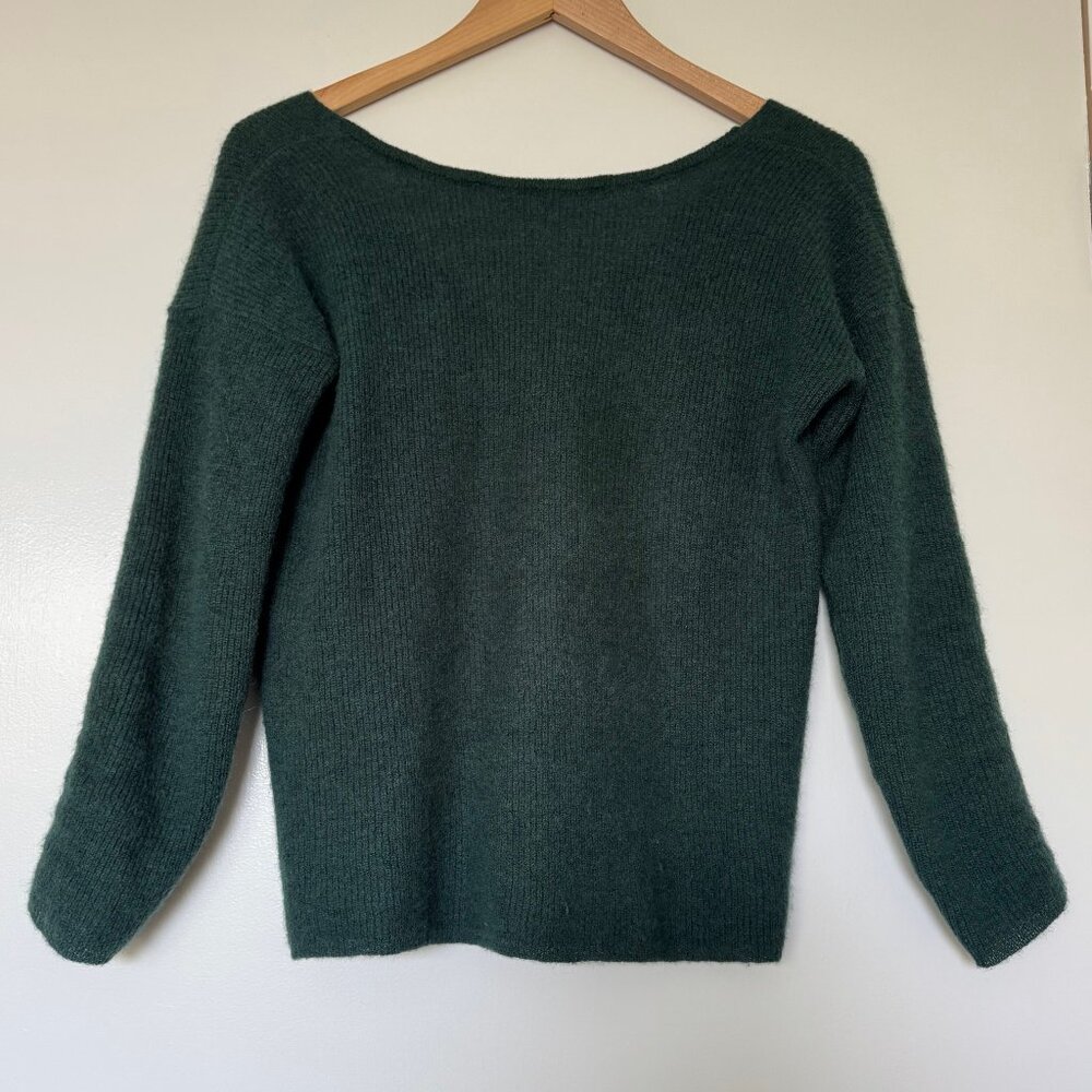 Sezane Barry Cardigan - Dark Green - Picture 2 of 5